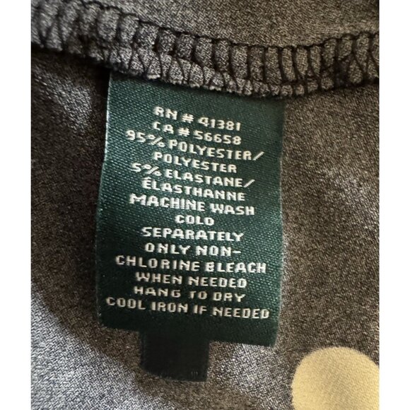 Ralph Lauren Dress 6 Black White Polka Dot A Line w Belt Washable Career Church - Picture 8 of 10